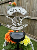 Personalised Golfer Gift - Golfer Garden Light