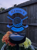 Personalised Golfer Gift - Golfer Garden Light