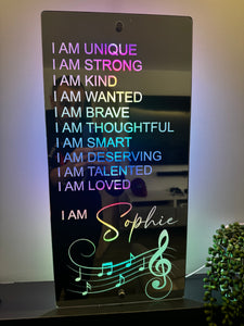 Affirmations Mirror - Music Lover Gift