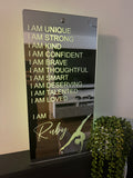 Personalised Affirmations Mirror – Perfect Gymnast Gift