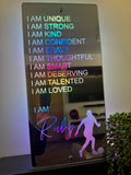 Personalised Affirmations Mirror – Perfect Gift for Football Players