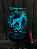 Dog Garden Memorial Light - Solar Power Light - Personalised Gift Studio