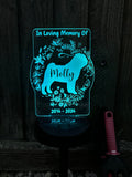 Dog Garden Memorial Light - Solar Power Light - Personalised Gift Studio