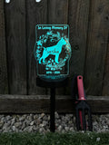 Dog Garden Memorial Light - Solar Power Light - Personalised Gift Studio