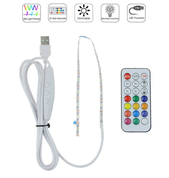 SPARE PART NUMBER: 003 LED MULIPLE COLOUR LIGHT STRIP AND REMOTE CONTROL - Personalised Gift Studio